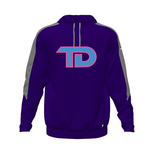 [CUS-DFW-HOOD-FLC-LSL-PUR-YXS-LOGO1] Hoodie (Youth XS, Purple, Logo 1)