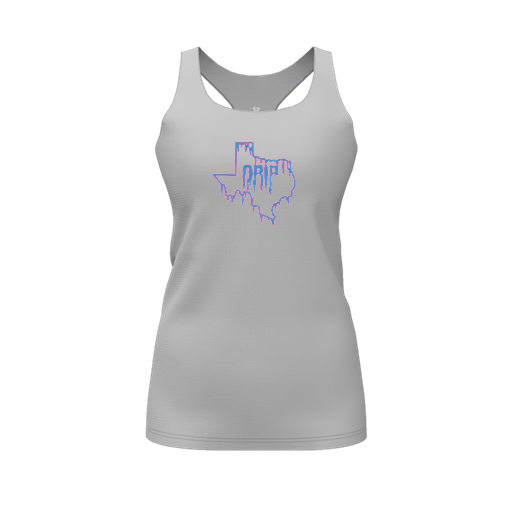 [FT0TRBGY-FYS-LOGO2] Decker Racerback Tank Top (Female Youth S, Gray, Logo 2)