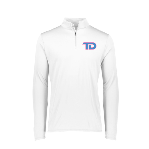 [FTLQFLWH-FAXS-LOGO1] Decker Women's Flex-Lite 1/4 Zip Shirt (Female Adult XS, White, Logo 1)