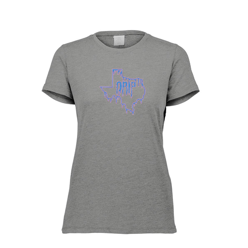 [FTSCUBGY-FAXS-LOGO2] Decker Women's Tri-Blend T-Shirt - Short Sleeve (Female Adult XS, Gray, Logo 2)
