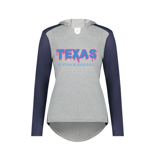 [6902.29V.XS-LOGO3] Ladies Vintage Hoodie (Female Adult XS, Navy, Logo 3)