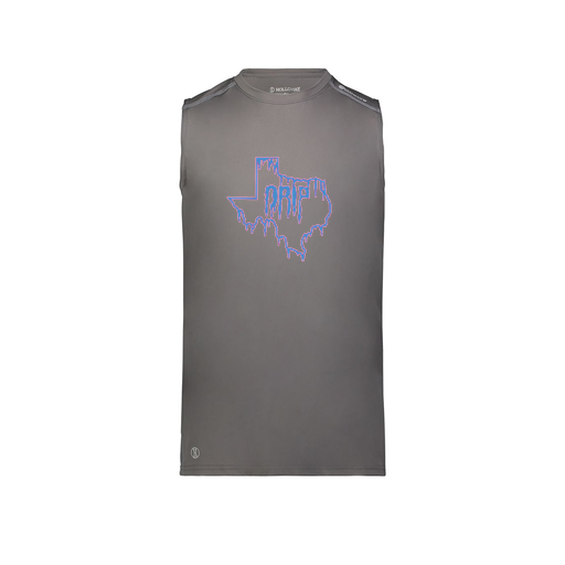 [222593.98D.S-LOGO2] Men's CoolDry TankTop (Adult S, Gray, Logo 2)