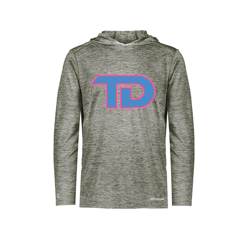 [FOLHCGGY-AS-LOGO1] Decker Men's Charge Hoodie (Adult S, Gray, Logo 1)