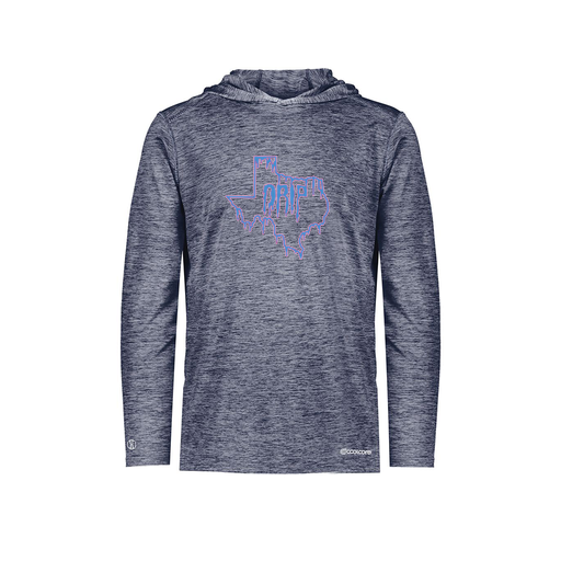 [FOLHCGNV-YS-LOGO2] Decker Youth Charge Hoodie (Youth S, Navy, Logo 2)