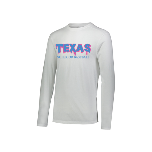 [FTLCUBWH-YS-LOGO3] Decker Youth Tri-Blend T-Shirt - Long Sleeve (Youth S, White, Logo 3)